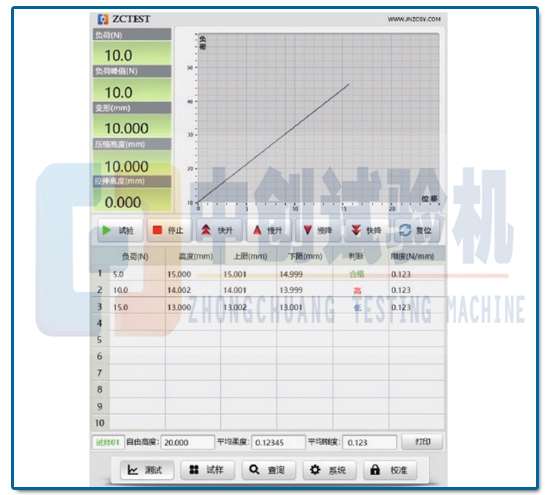 50N彈簧拉壓試驗(yàn)機(jī)試驗(yàn)軟件 50N彈簧拉壓試驗(yàn)機(jī)試驗(yàn)軟件